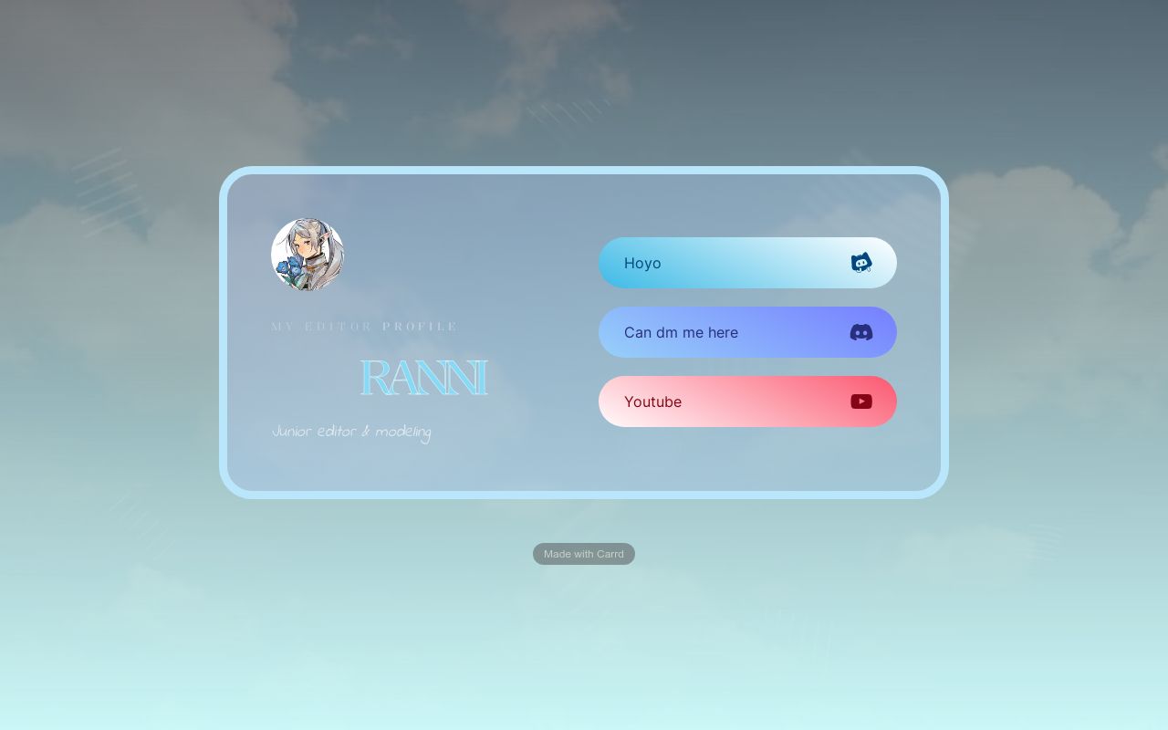Carrd profile picture for @rannni